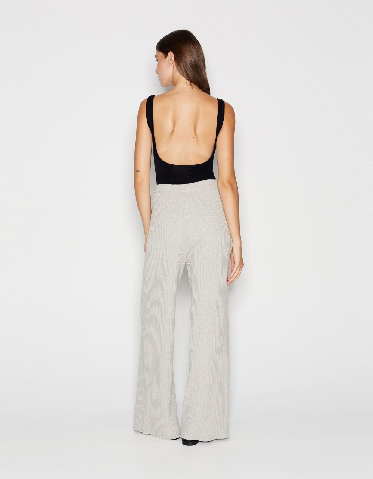 Nadia Rapti Taglines knitted trousers grey