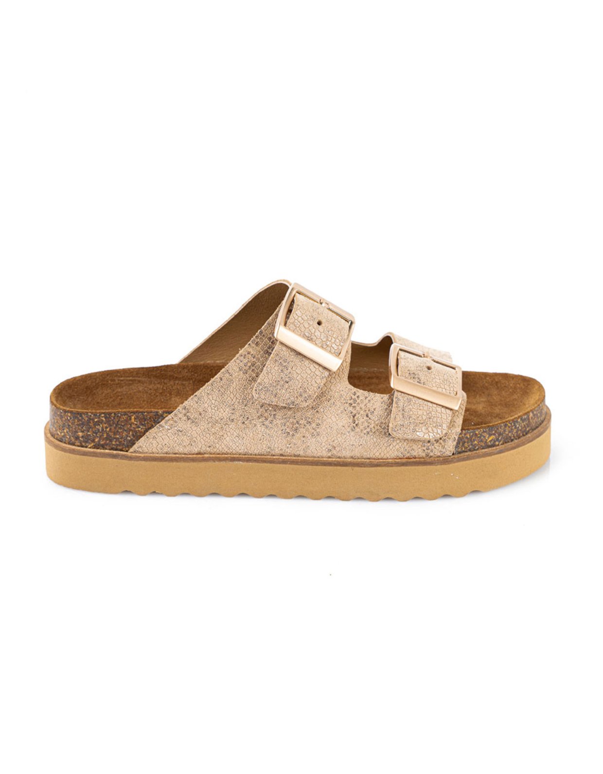 Ateneo Nude snake sandals 6203
