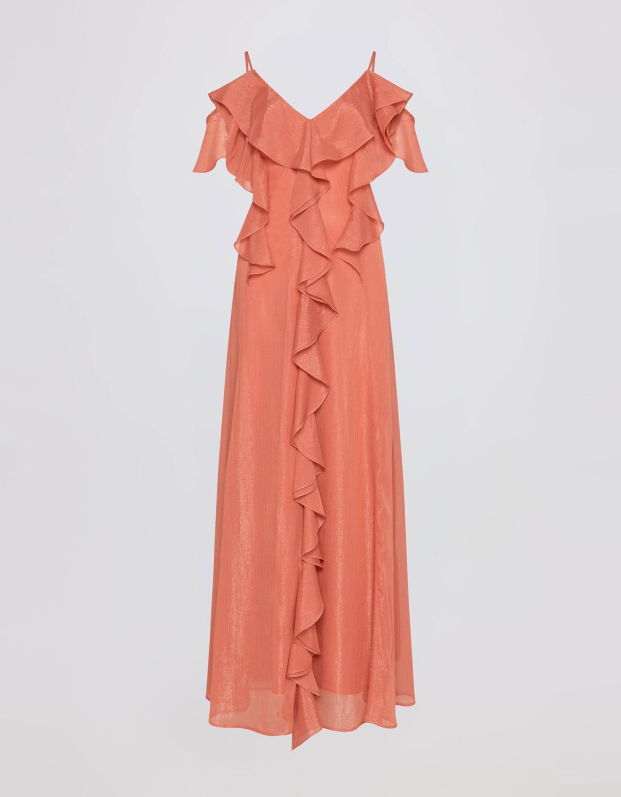 Ciel Concept Agapi ruffle dress salmon