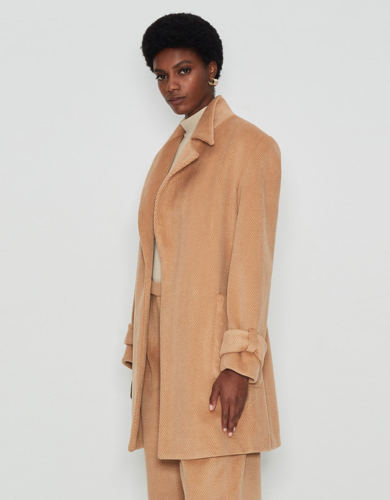 Nadia Rapti New dawn short coat camel