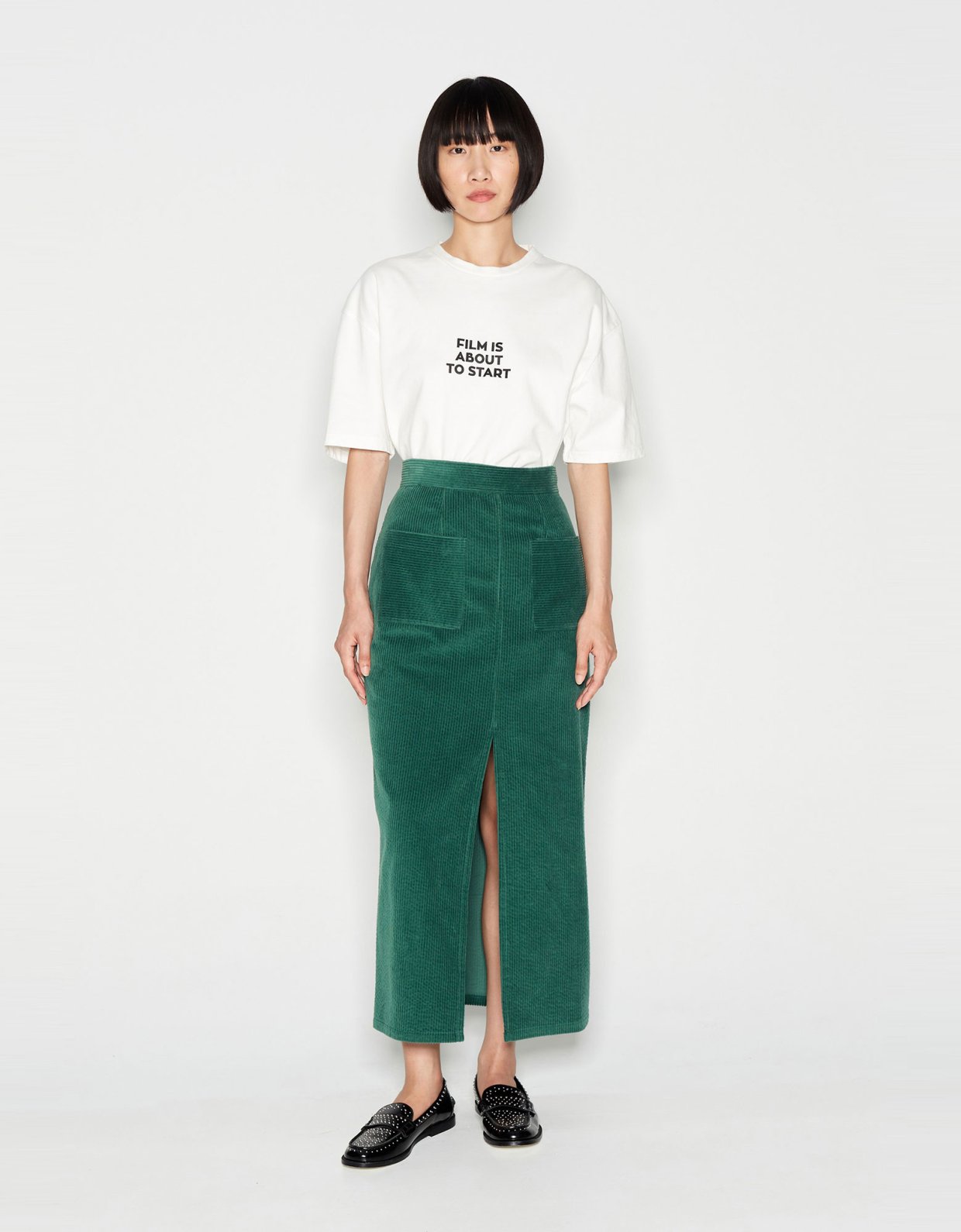 Nadia Rapti Time travel skirt green