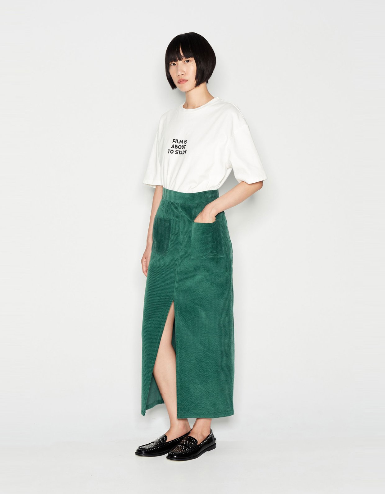 Nadia Rapti Time travel skirt green