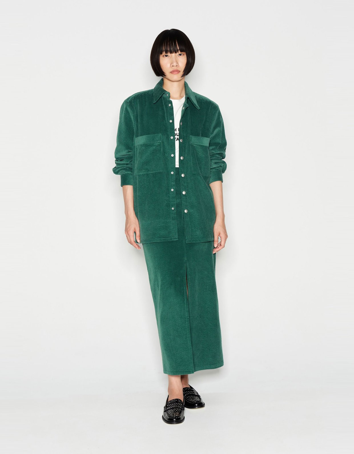 Nadia Rapti Time travel shirt green