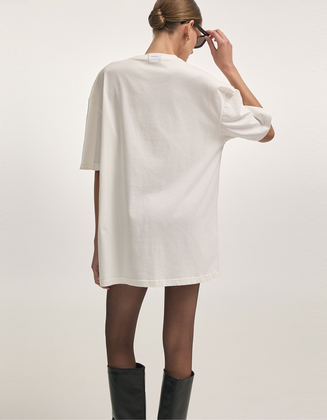 Nadia Rapti 24 h star t-shirt off white