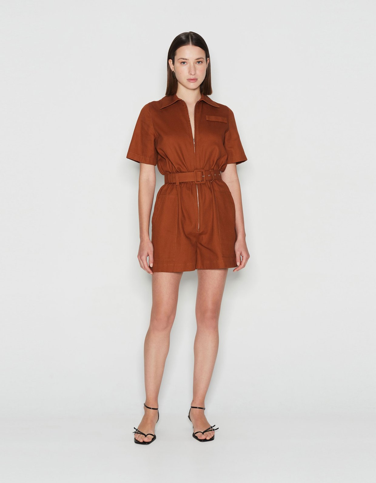 Nadia Rapti Odyssey playsuit brown