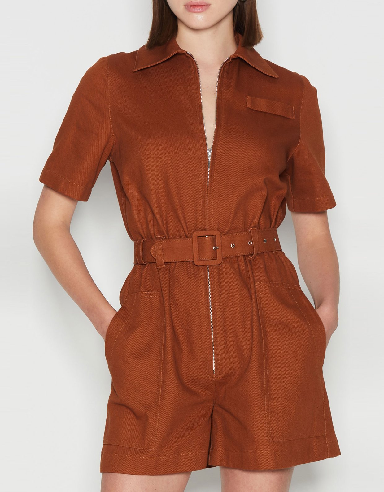 Nadia Rapti Odyssey playsuit brown