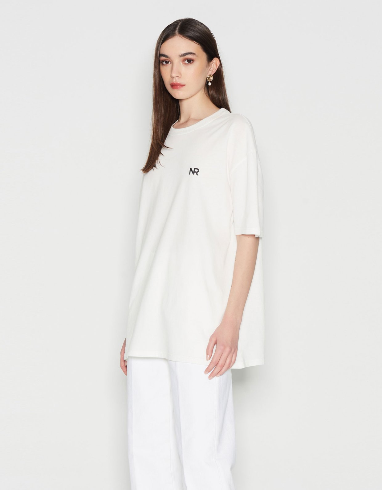 Nadia Rapti Reflected perfection t-shirt white