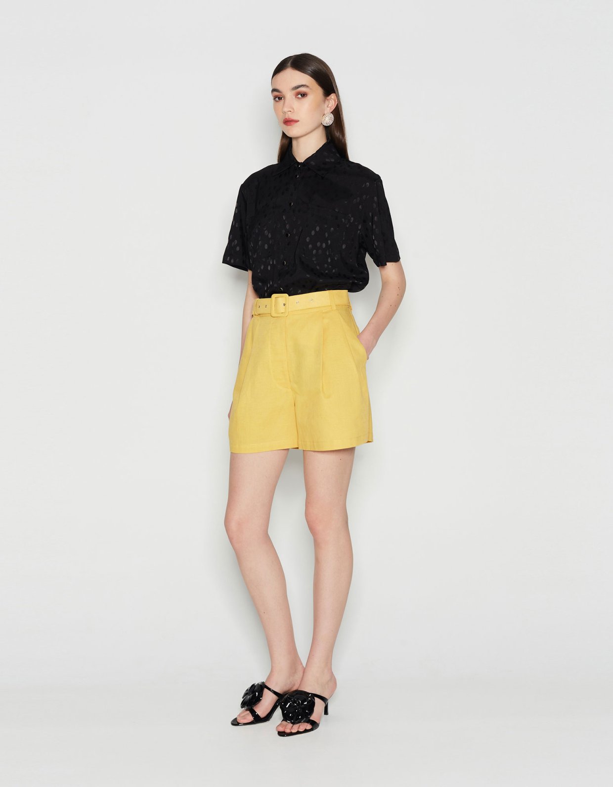 Nadia Rapti Felicity shorts ochre