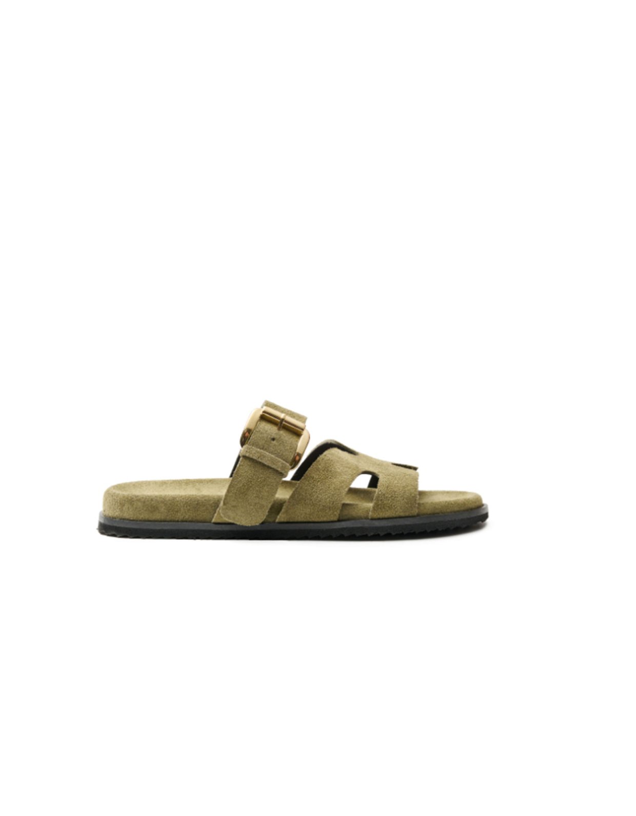 Ateneo Menta cross suede sandals 61312