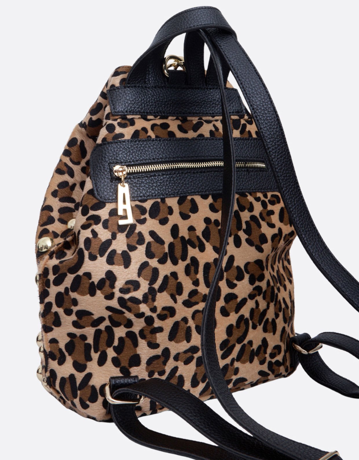 Elena Athanasiou Hype black n’ metal backpack animal natural