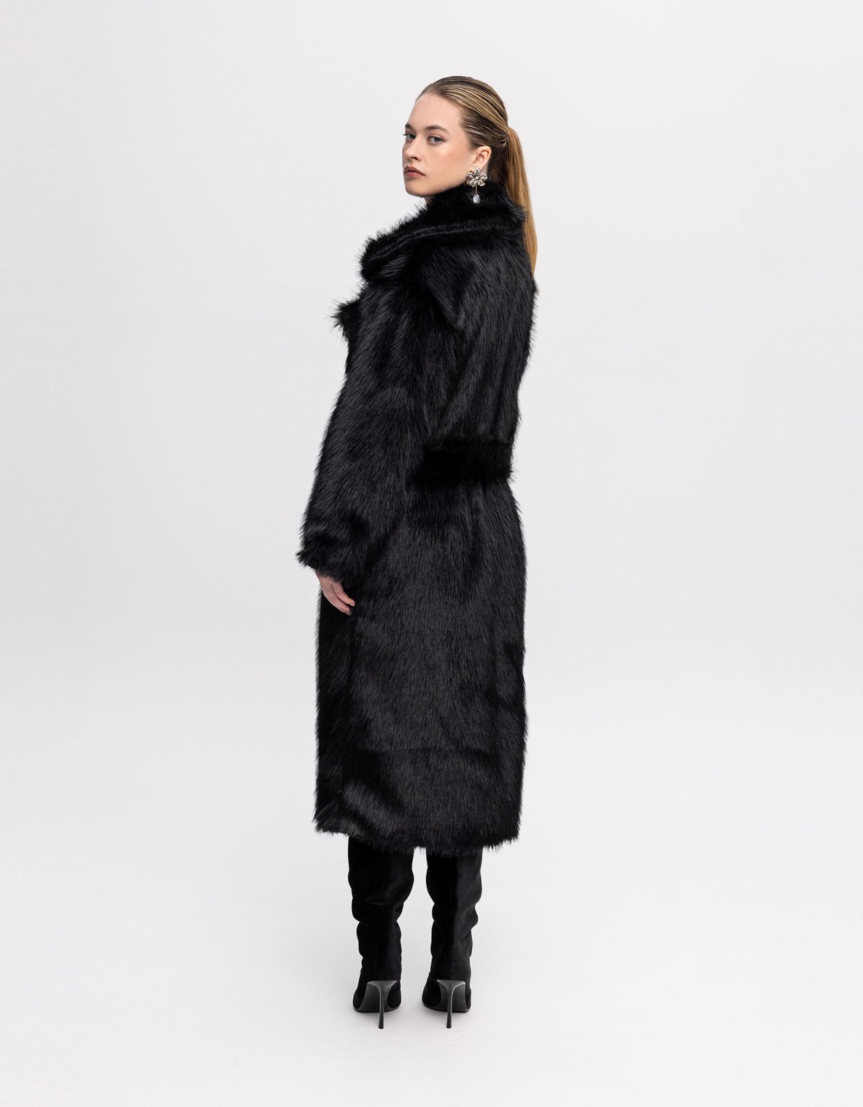 Ciel Concept Black faux fur coat