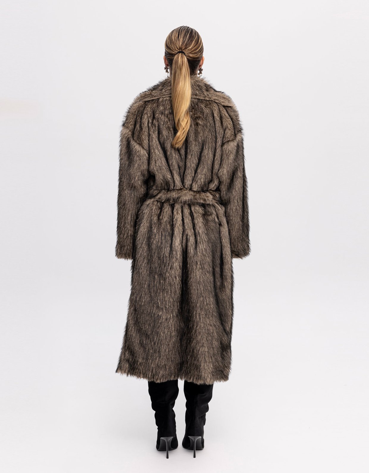 Ciel Concept Brown faux fur coat