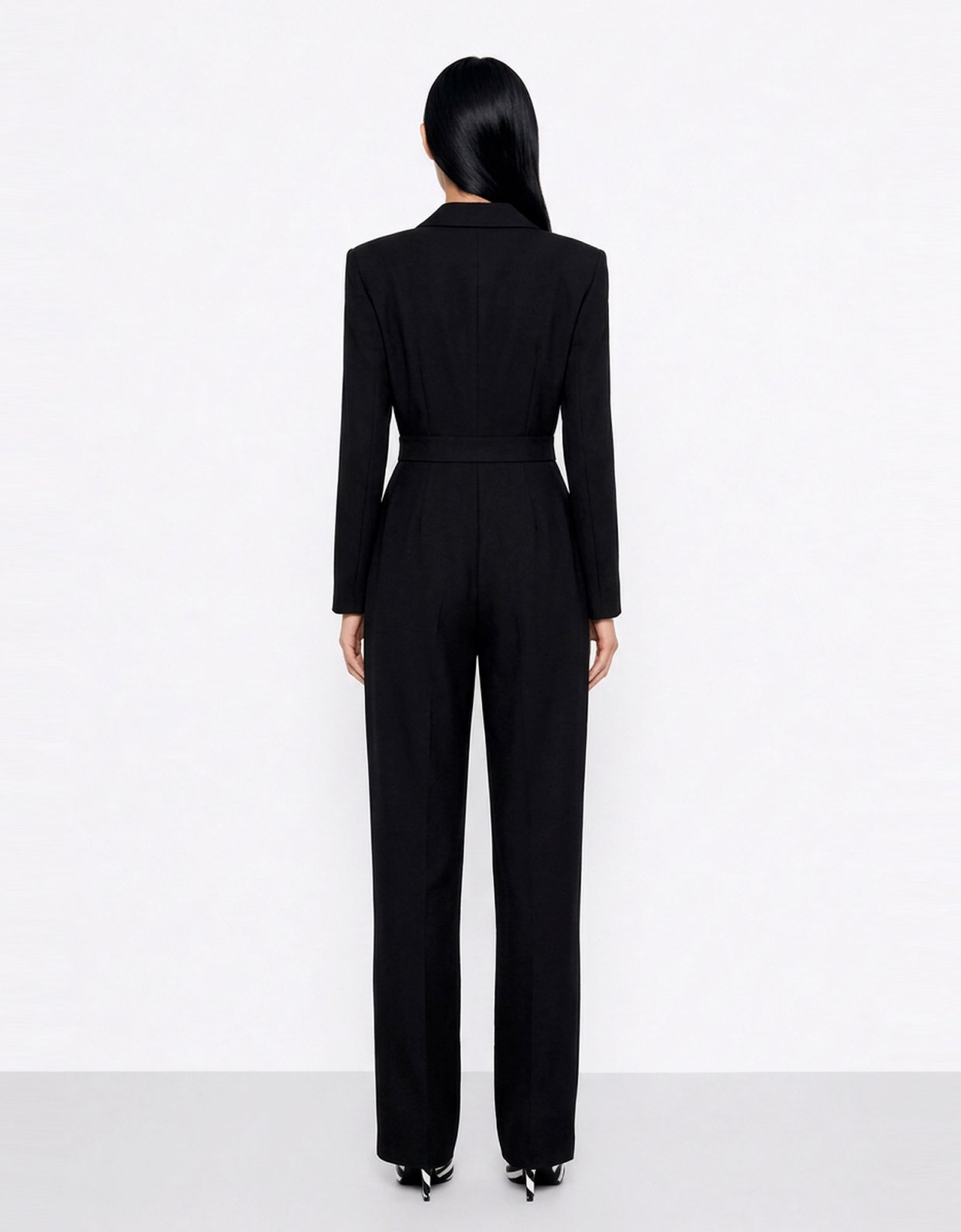Mallory the label Winter bloom black jumpsuit
