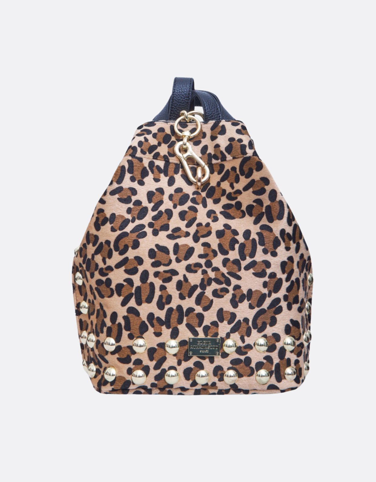 Elena Athanasiou Hype black n’ metal backpack animal natural