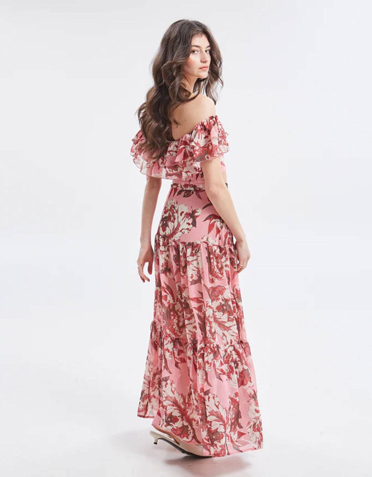 Ananke Clothing Oriane floral ruffle top
