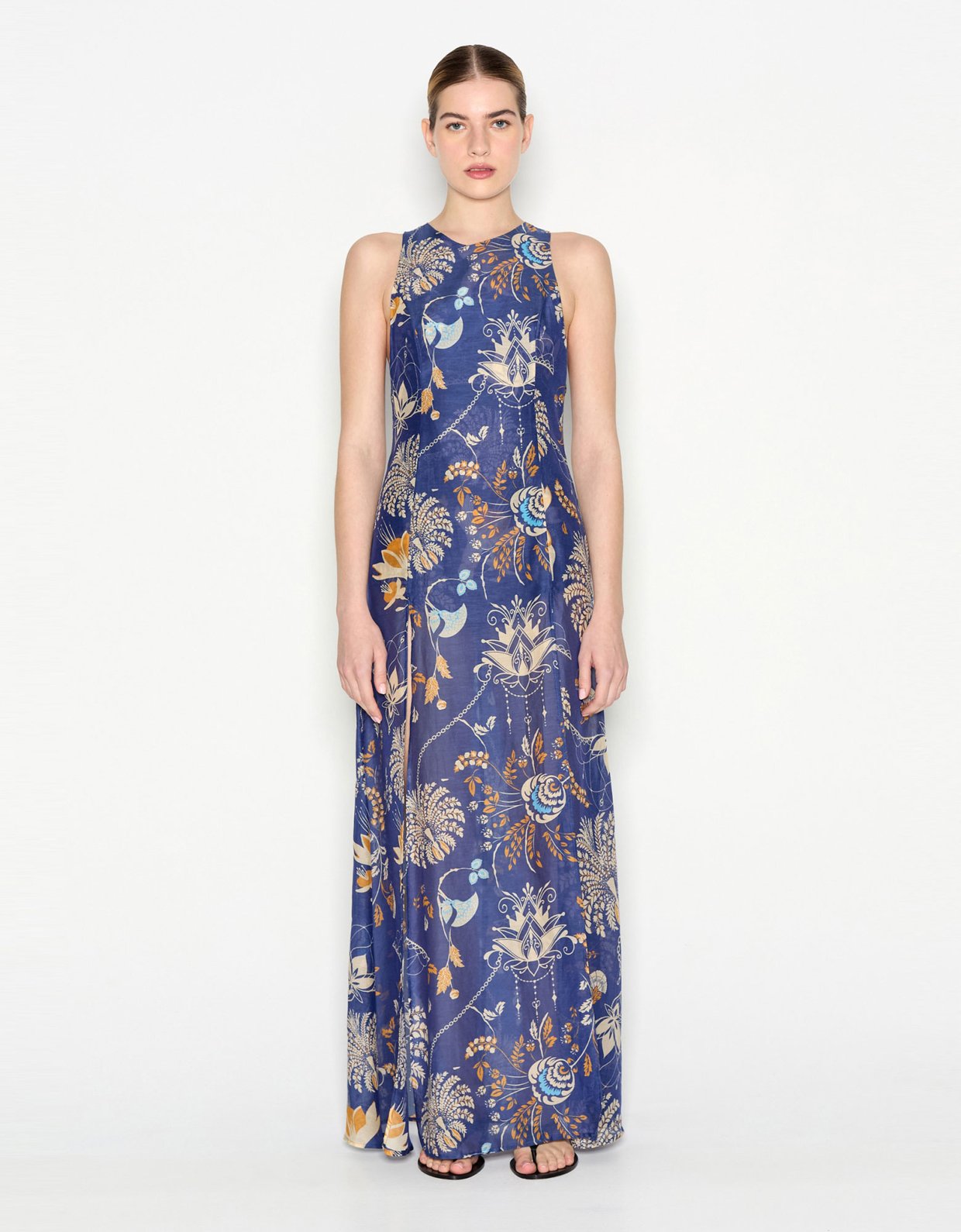 Nadia Rapti Cuban  long dress blue