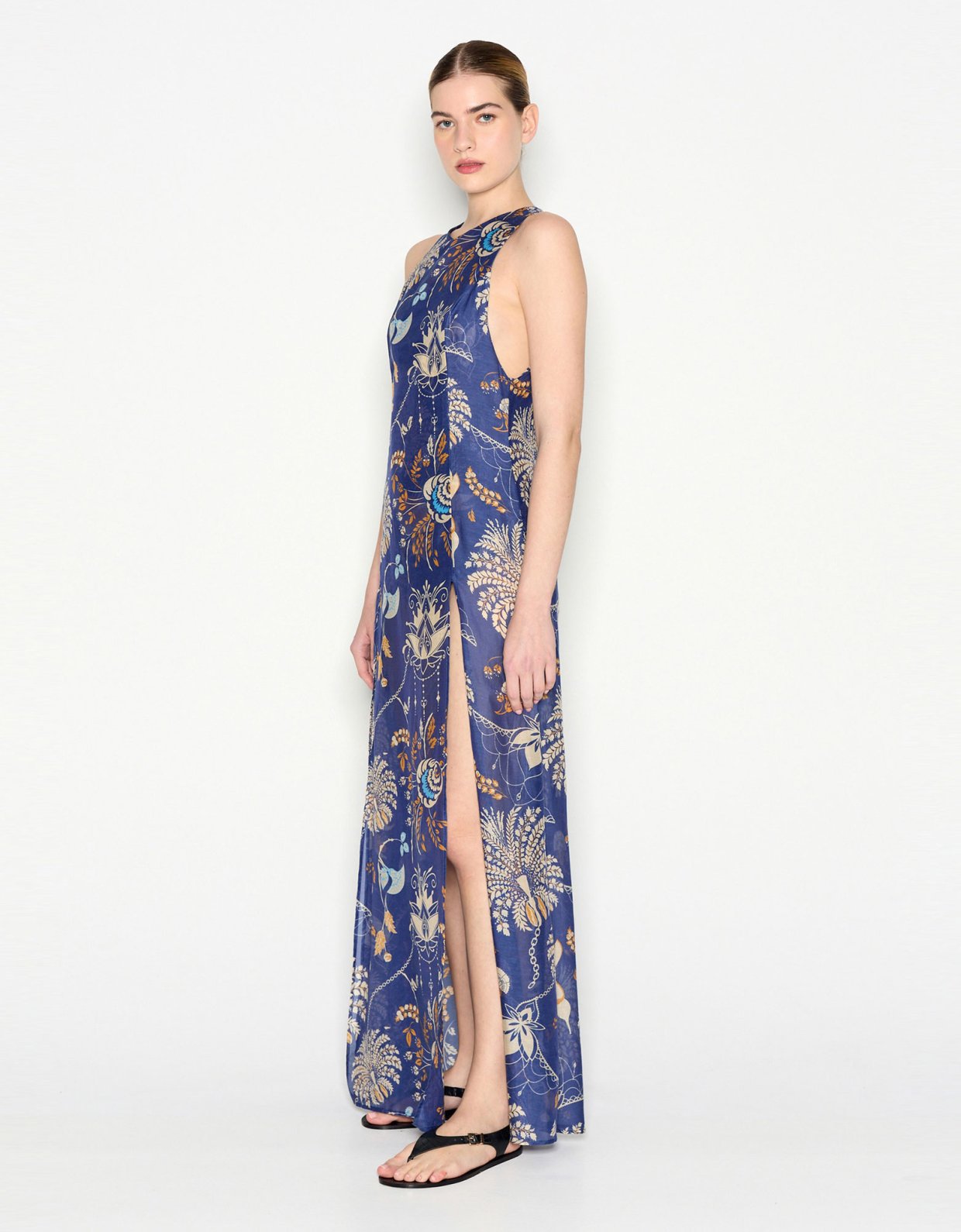 Nadia Rapti Cuban  long dress blue