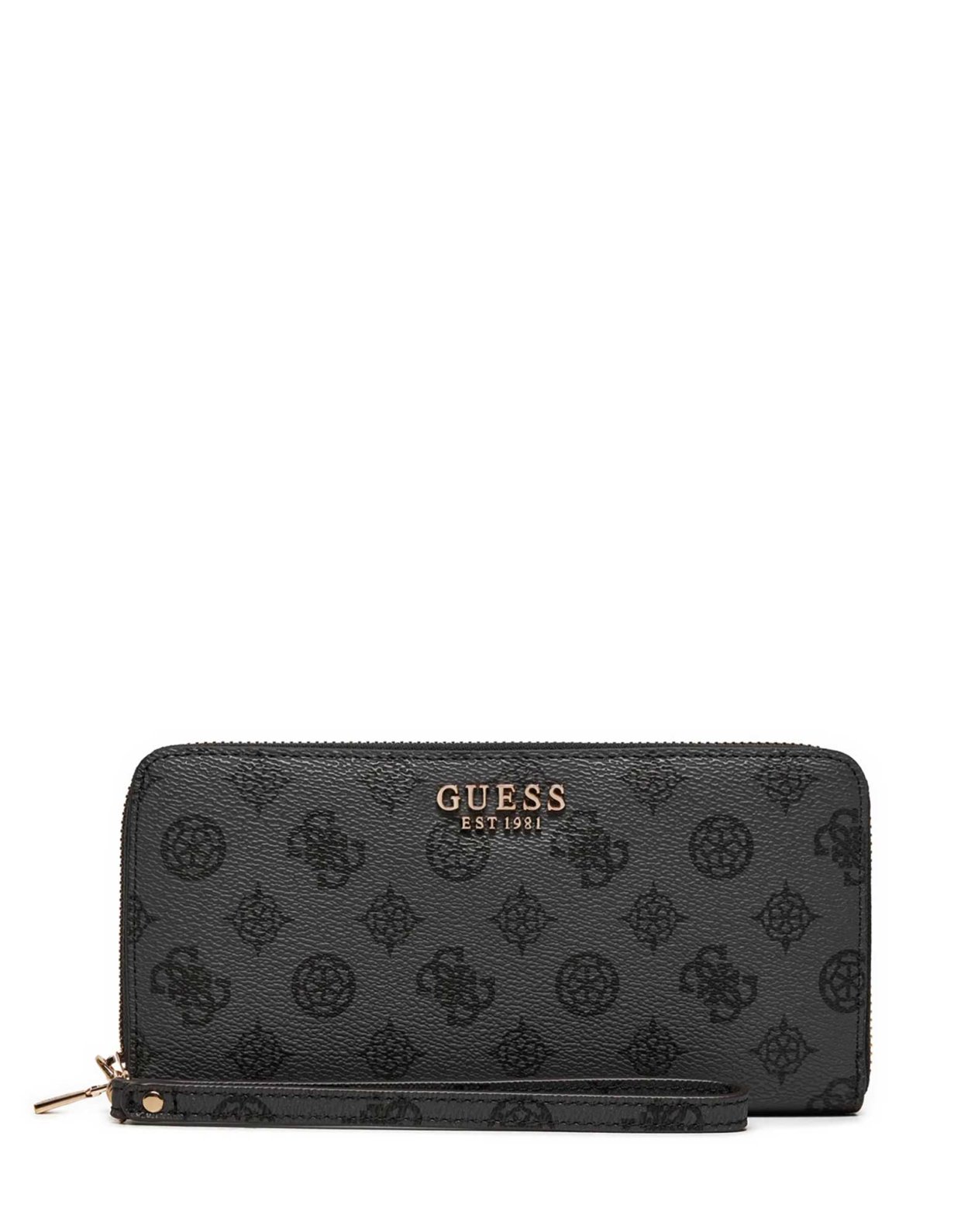 Guess Laurel slg maxi wallet charcoal logo