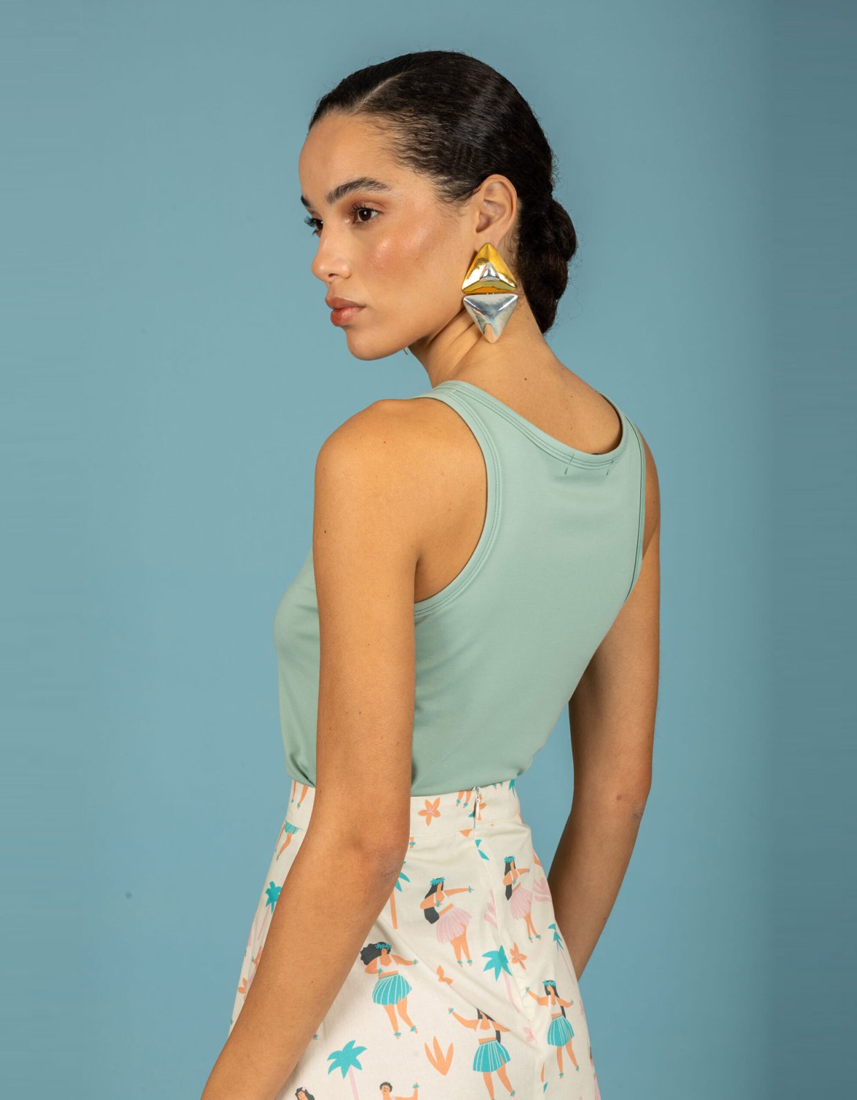 Chaton Yolanda top eucaliptus