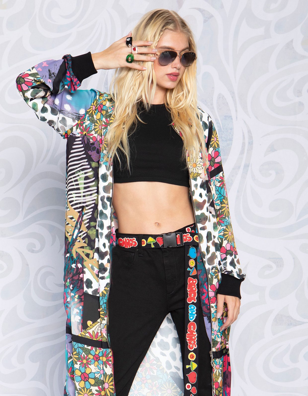 Peace & Chaos Patch me up long jacket