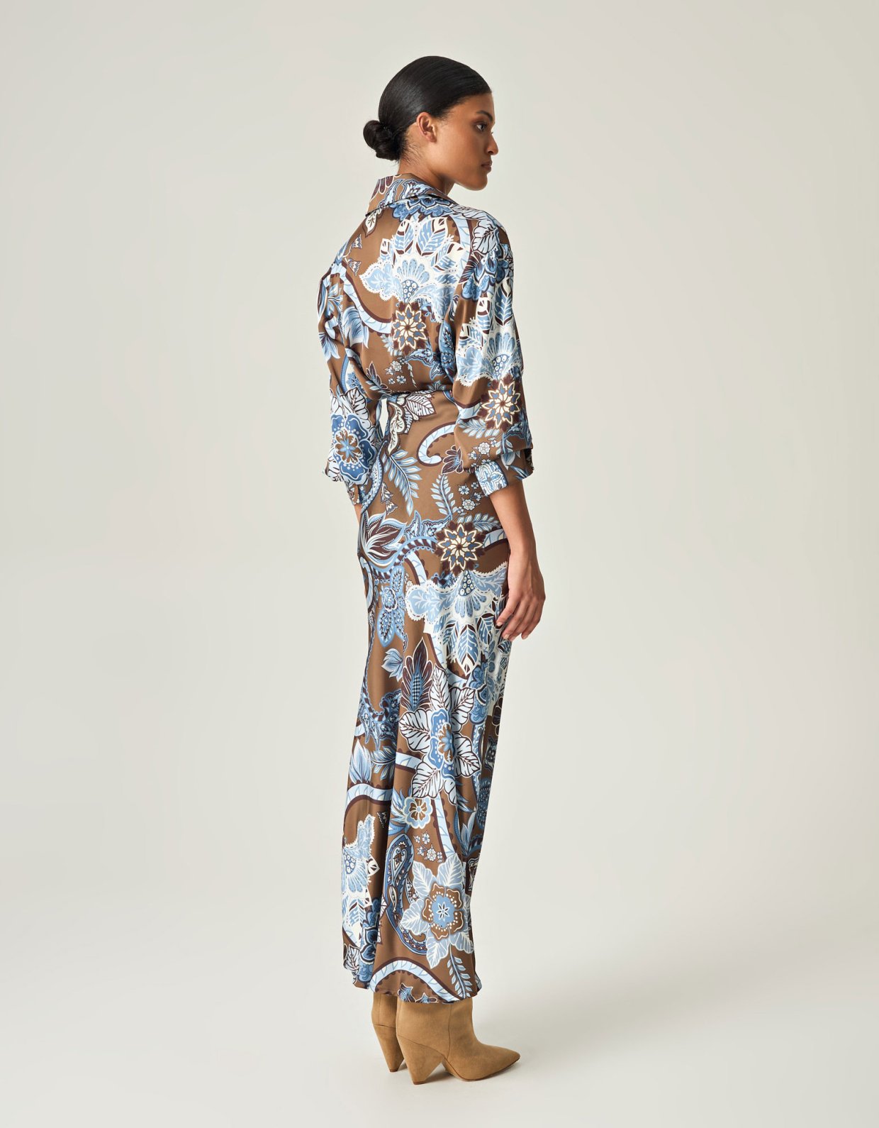 Eveleya Desert oasis satin shirt