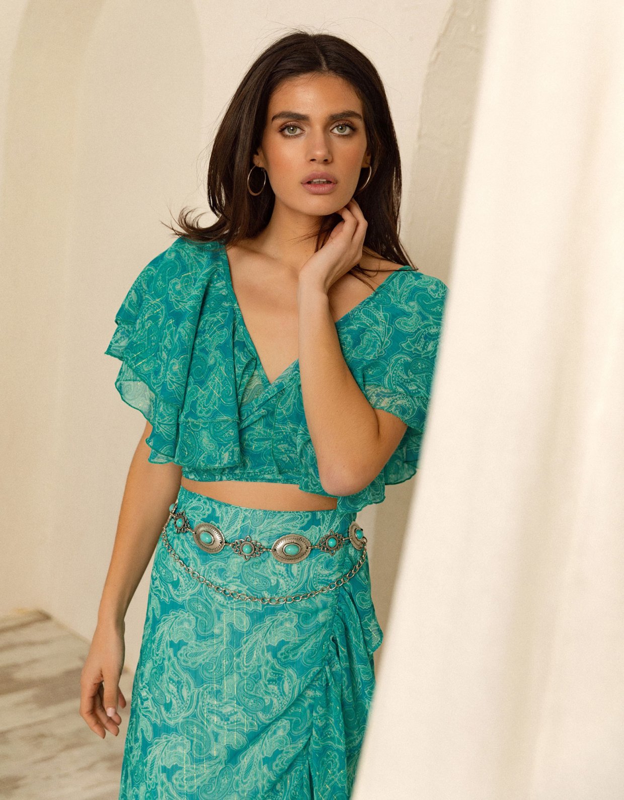 Abstracto Ariadne wrap top