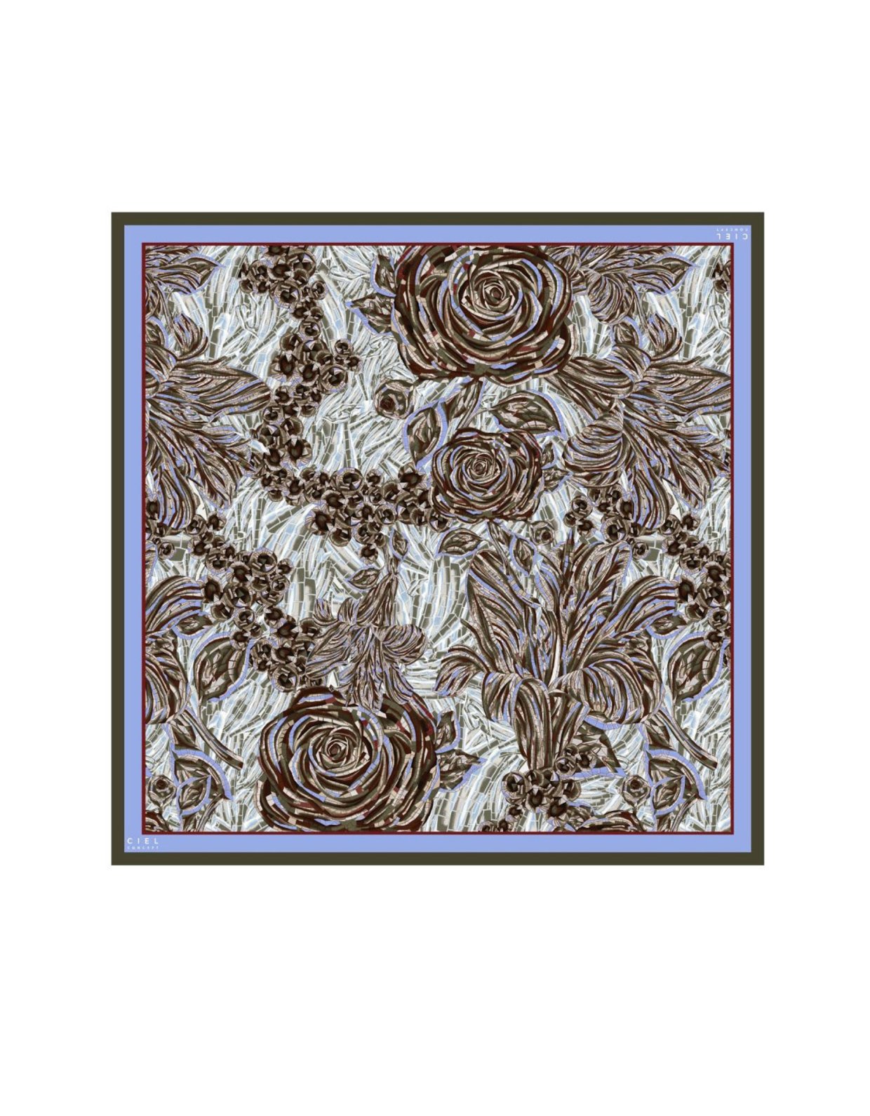 Ciel Concept Mosaic silver scarf