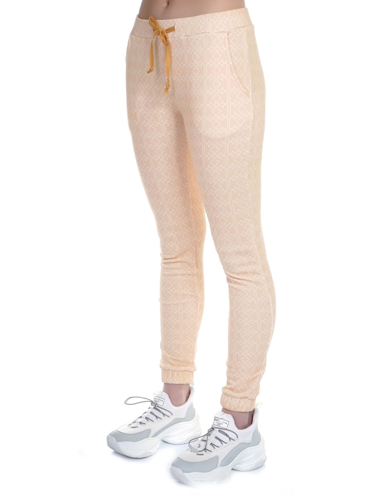 Kendall + Kylie Bubble logo classic sweatpants honey comb