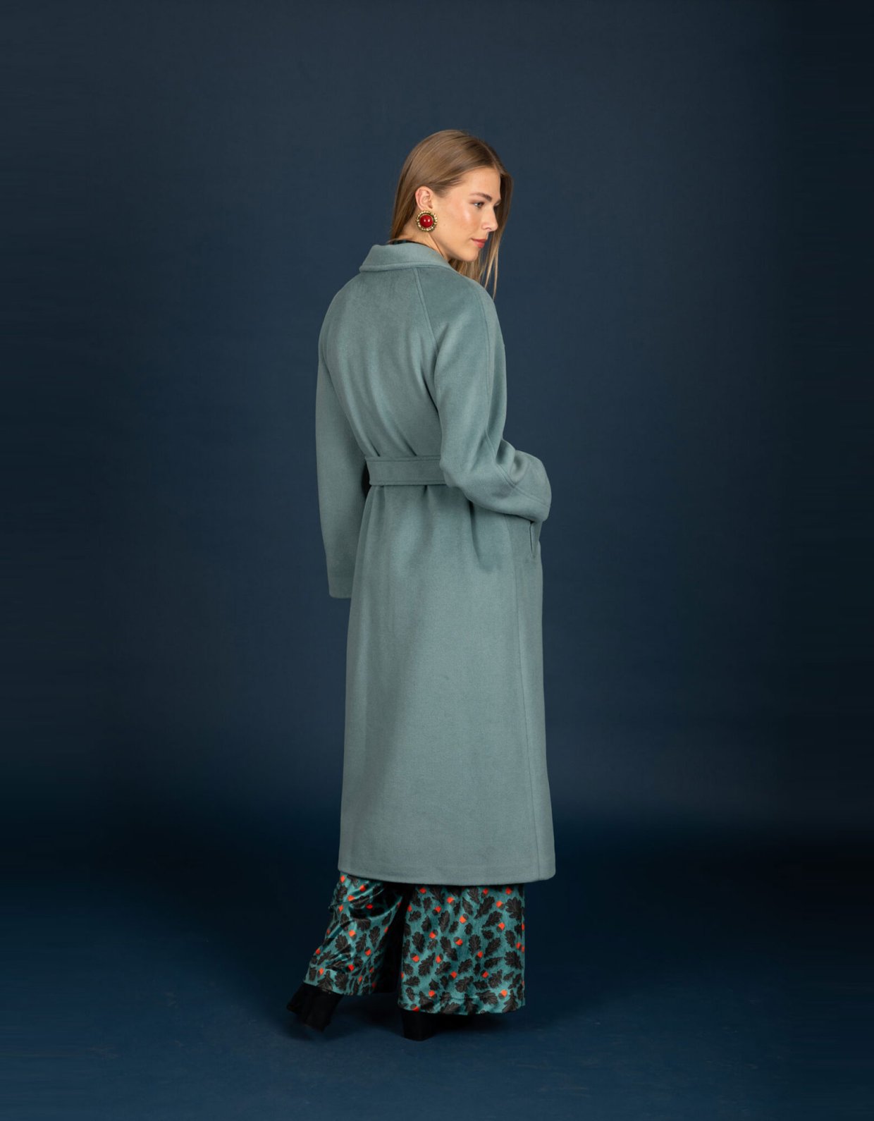 Chaton Celia coat teal