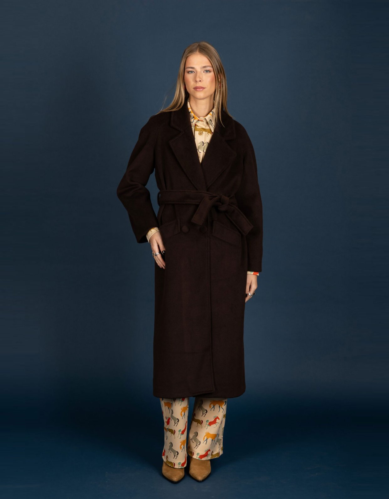Chaton Celia coat bitter