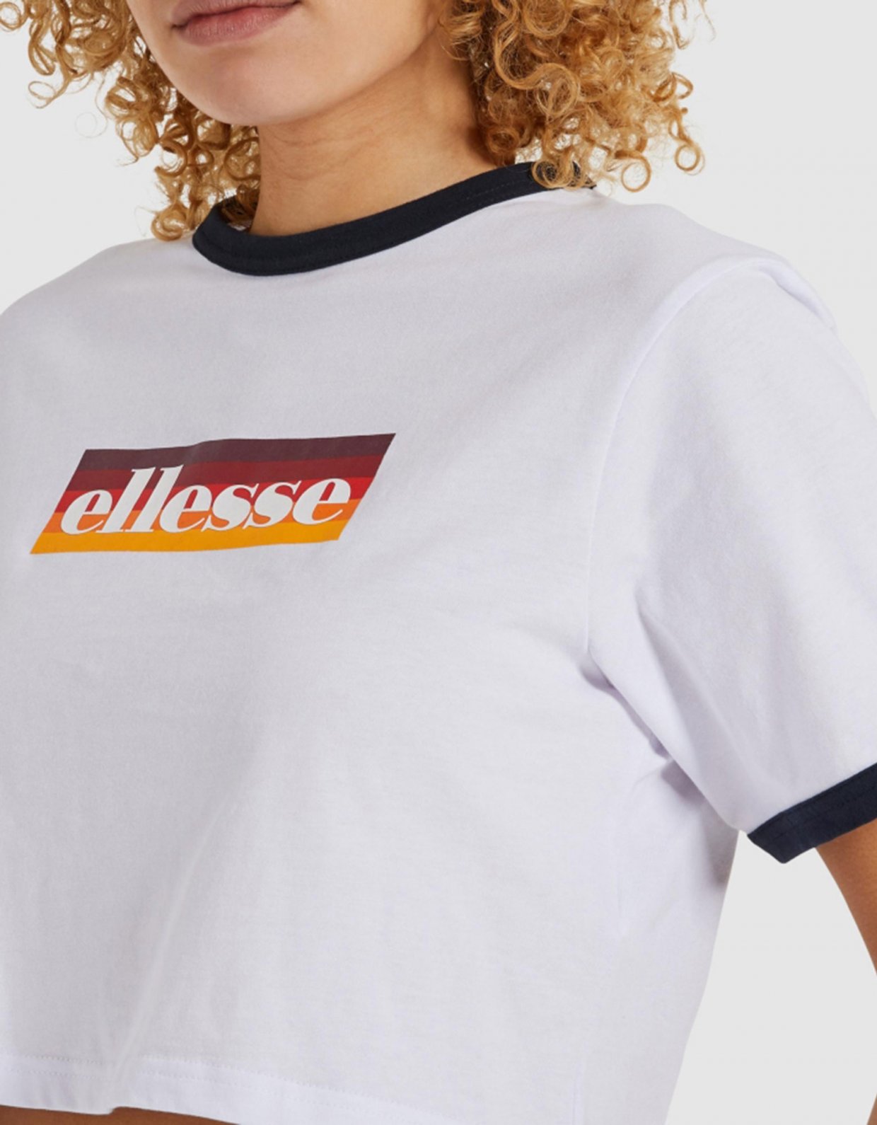 Ellesse Filide crop t-shirt white