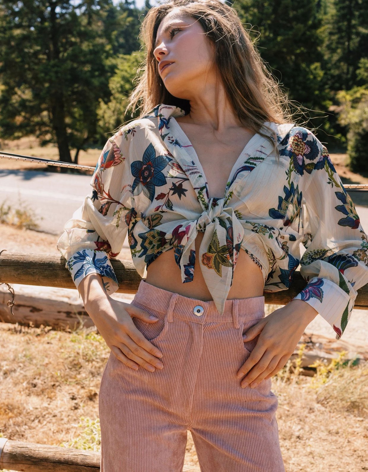 Abstracto Etta pants pink