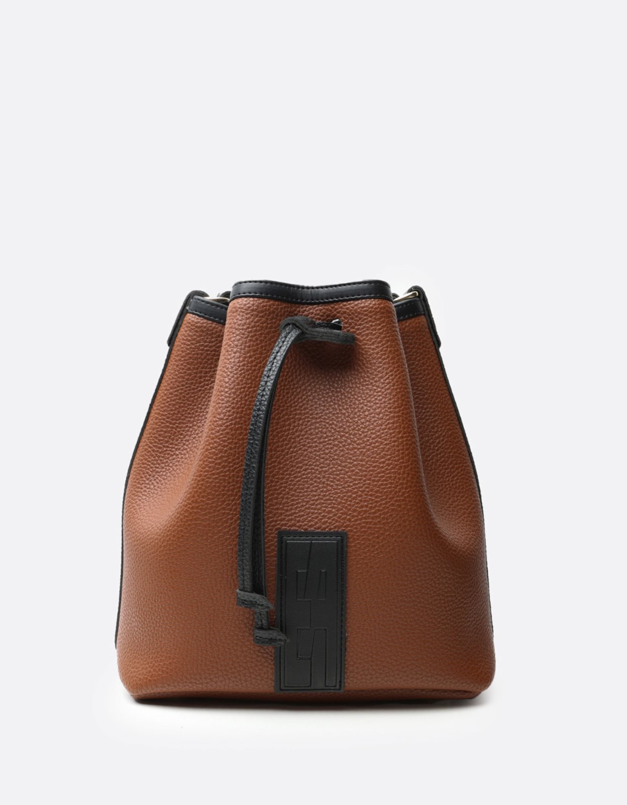 Elena Athanasiou In the name pouch bag brown