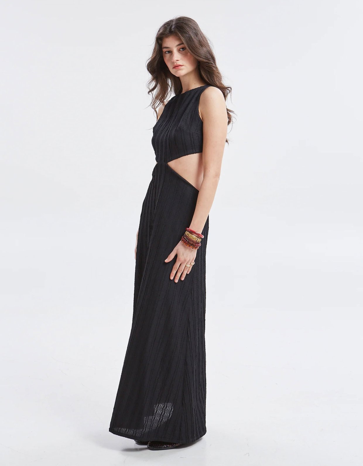 Ananke Clothing Lucina lace cut out dress black