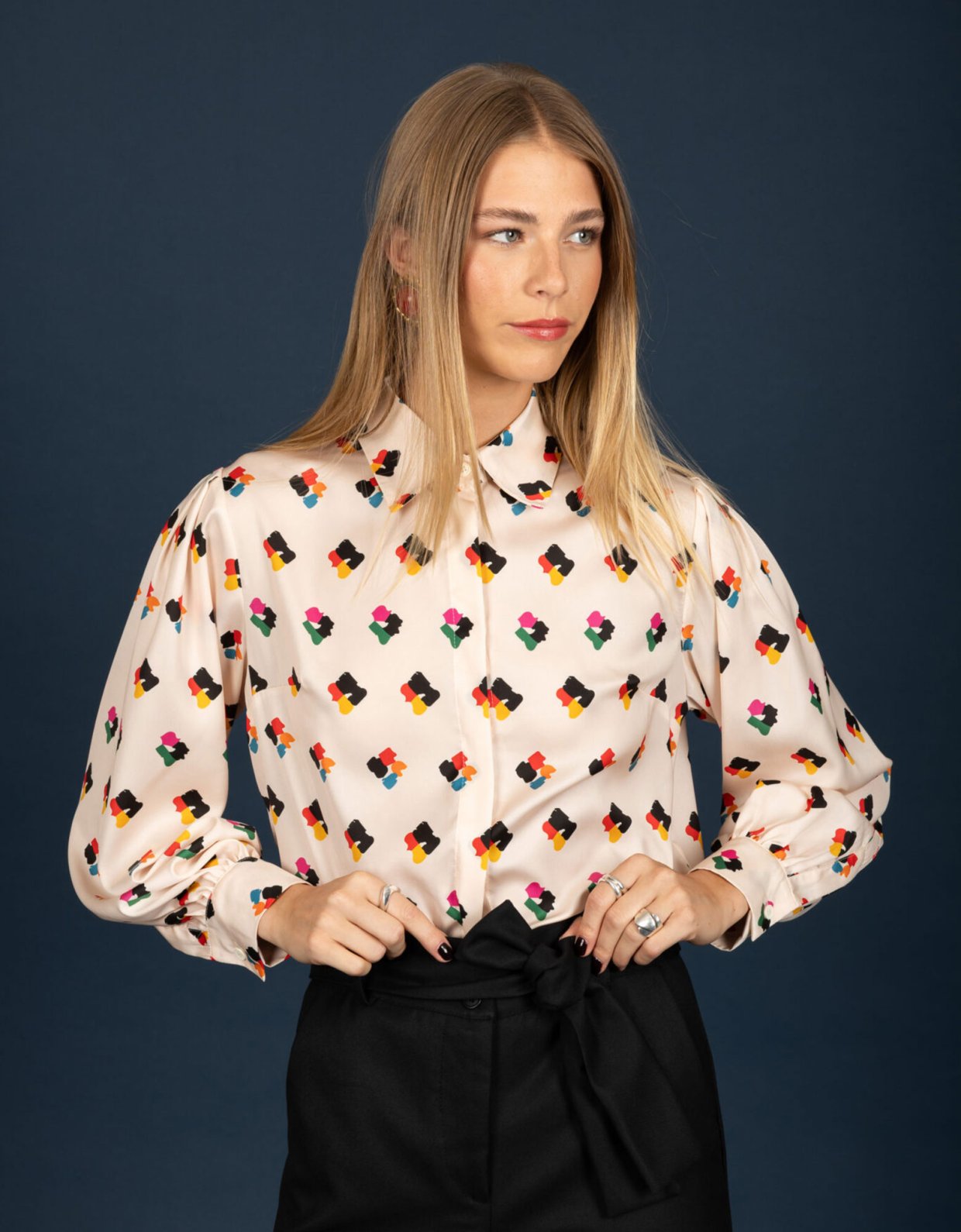 Chaton Adele shirt ecru
