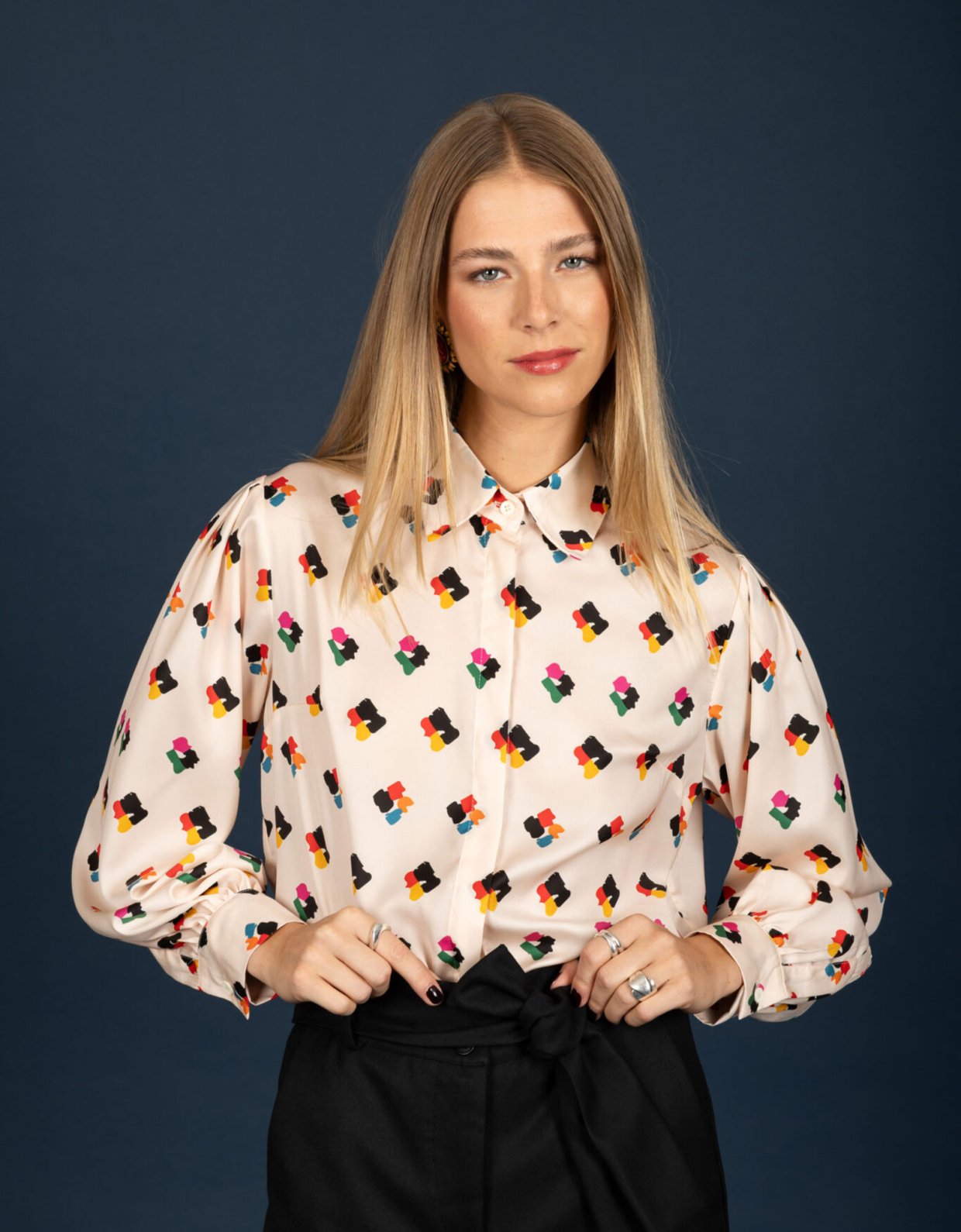 Chaton Adele shirt ecru