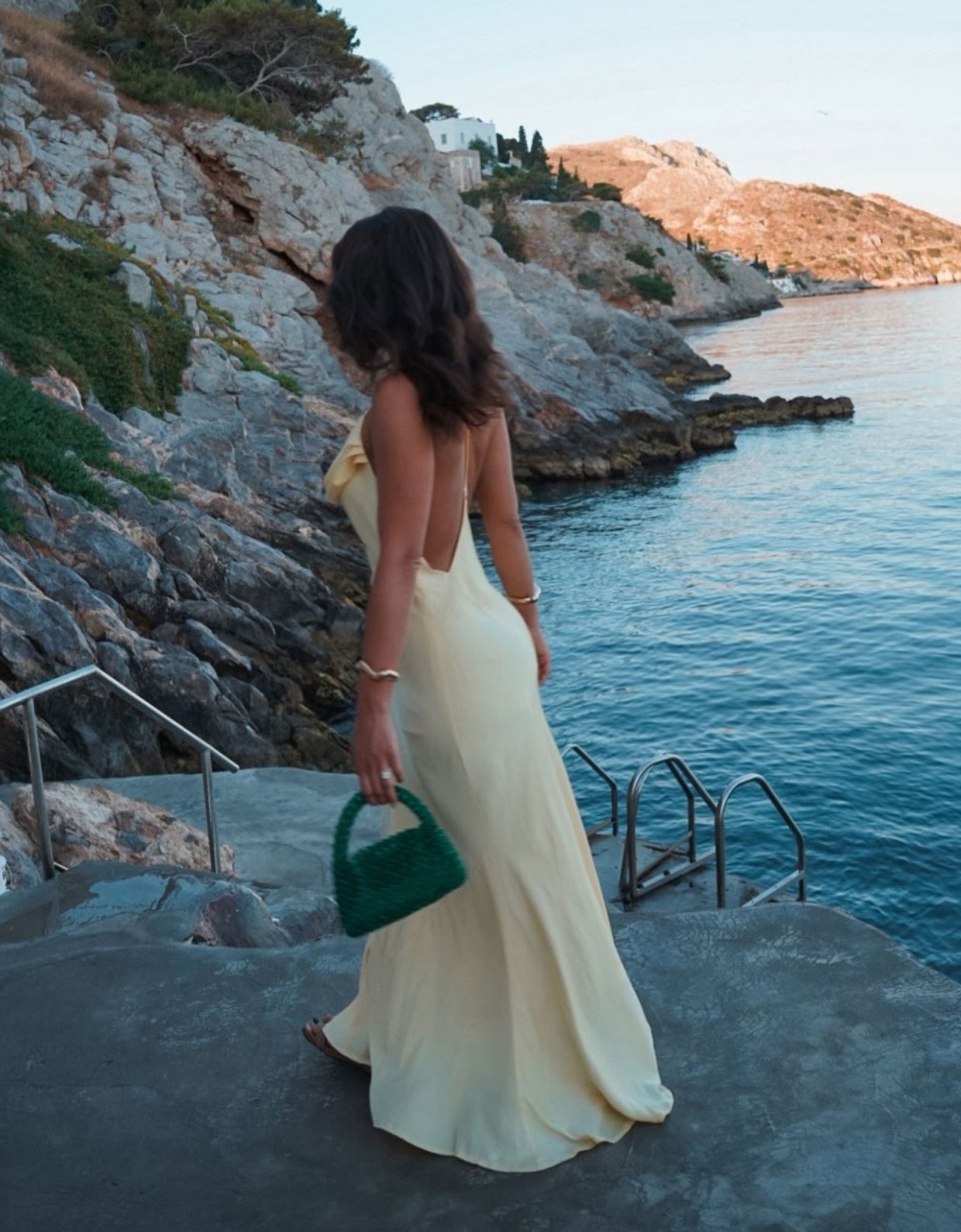Ciel Concept Effie backless dress banana