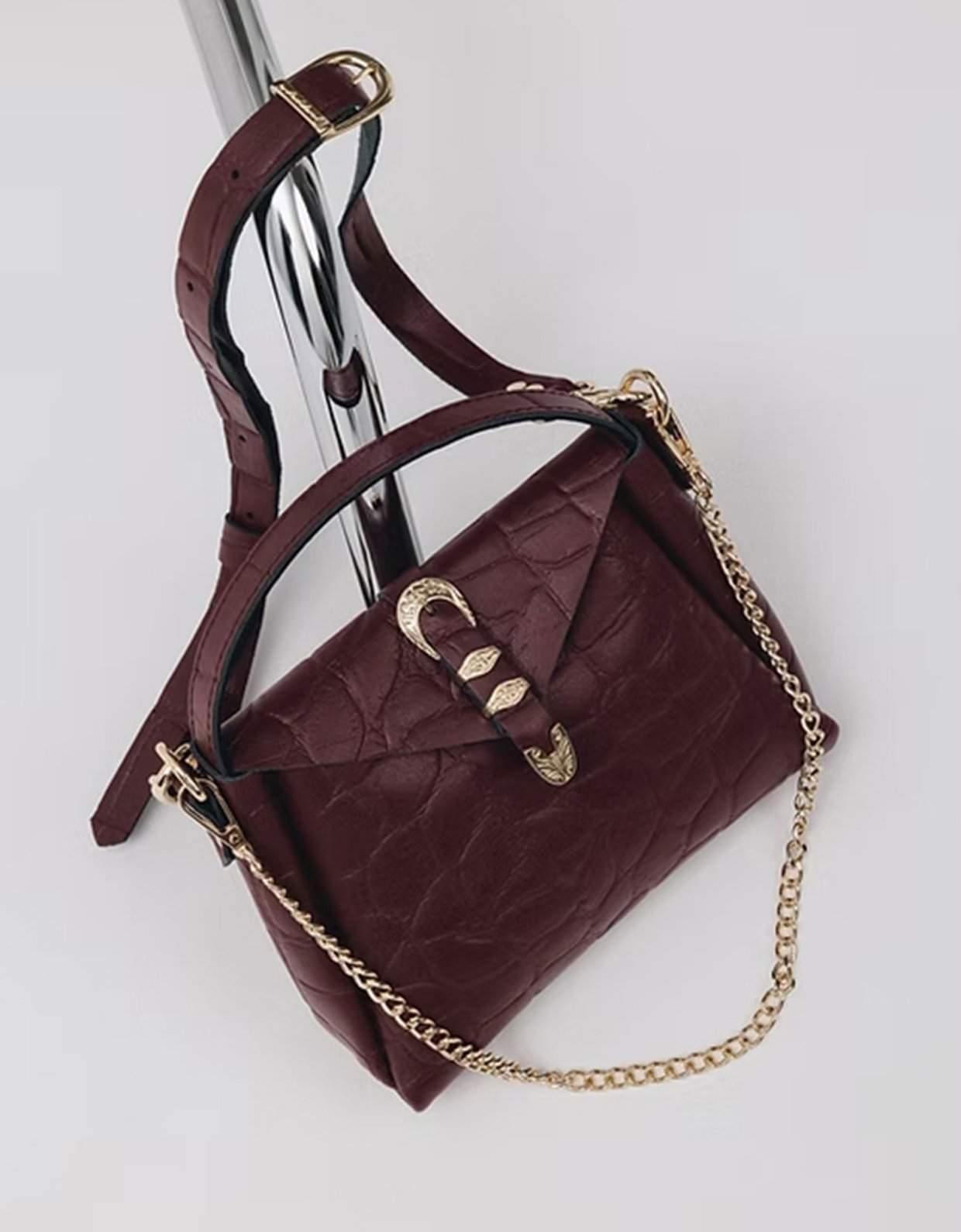 Individual Art Leather Here with me bag cherry-gold