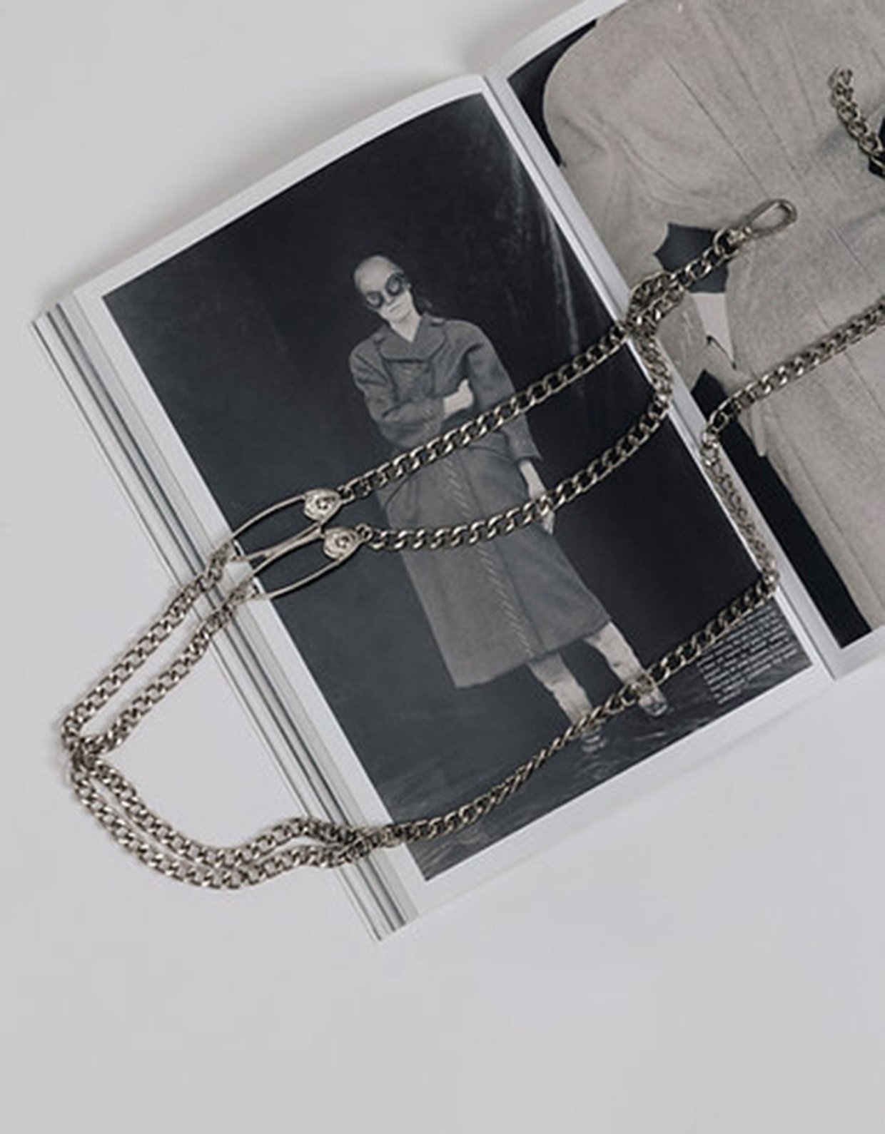 Individual Art Leather Cherry waves belt nickel