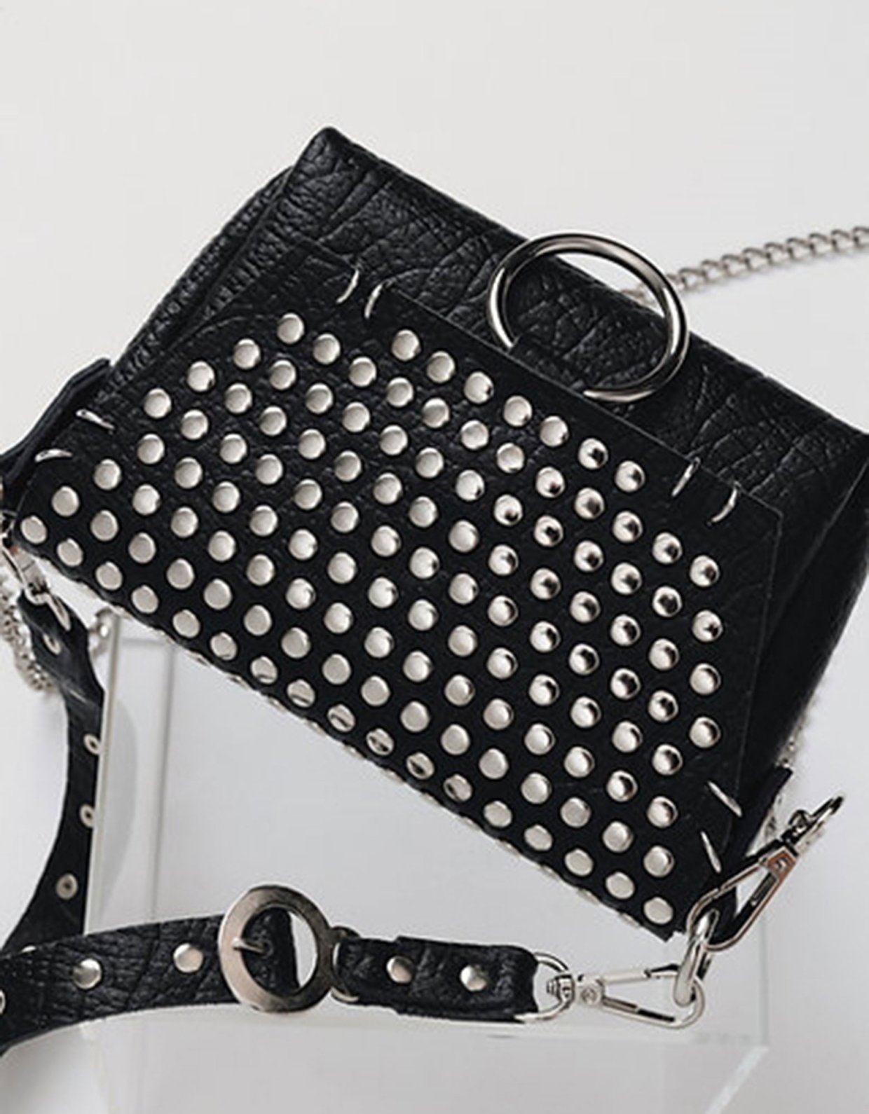 Individual Art Leather Rosemary bag black-nickel