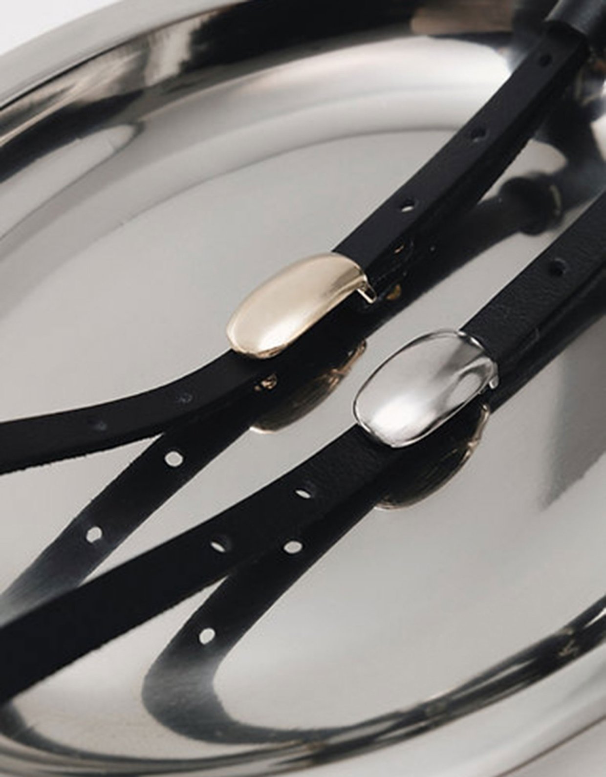 Individual Art Leather Tiny dancer belt black-gold