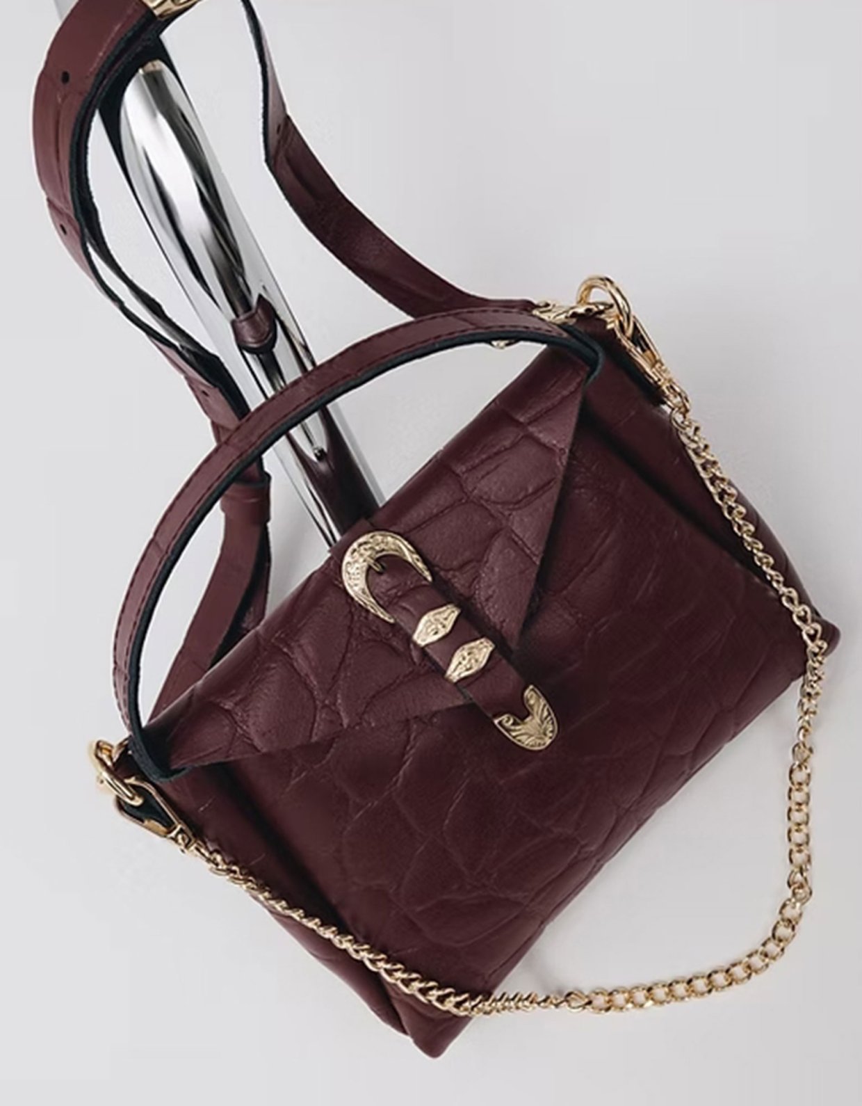 Individual Art Leather Here with me bag cherry-gold