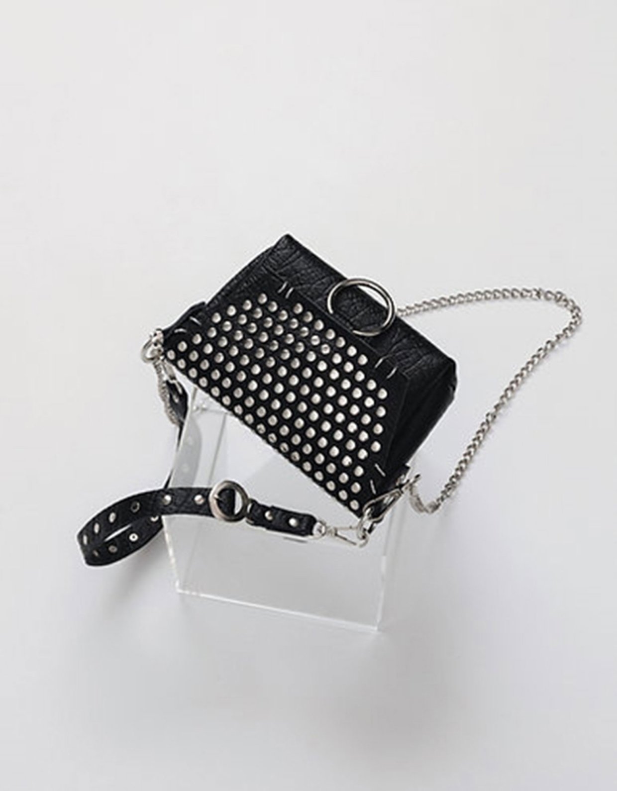 Individual Art Leather Rosemary bag black-nickel