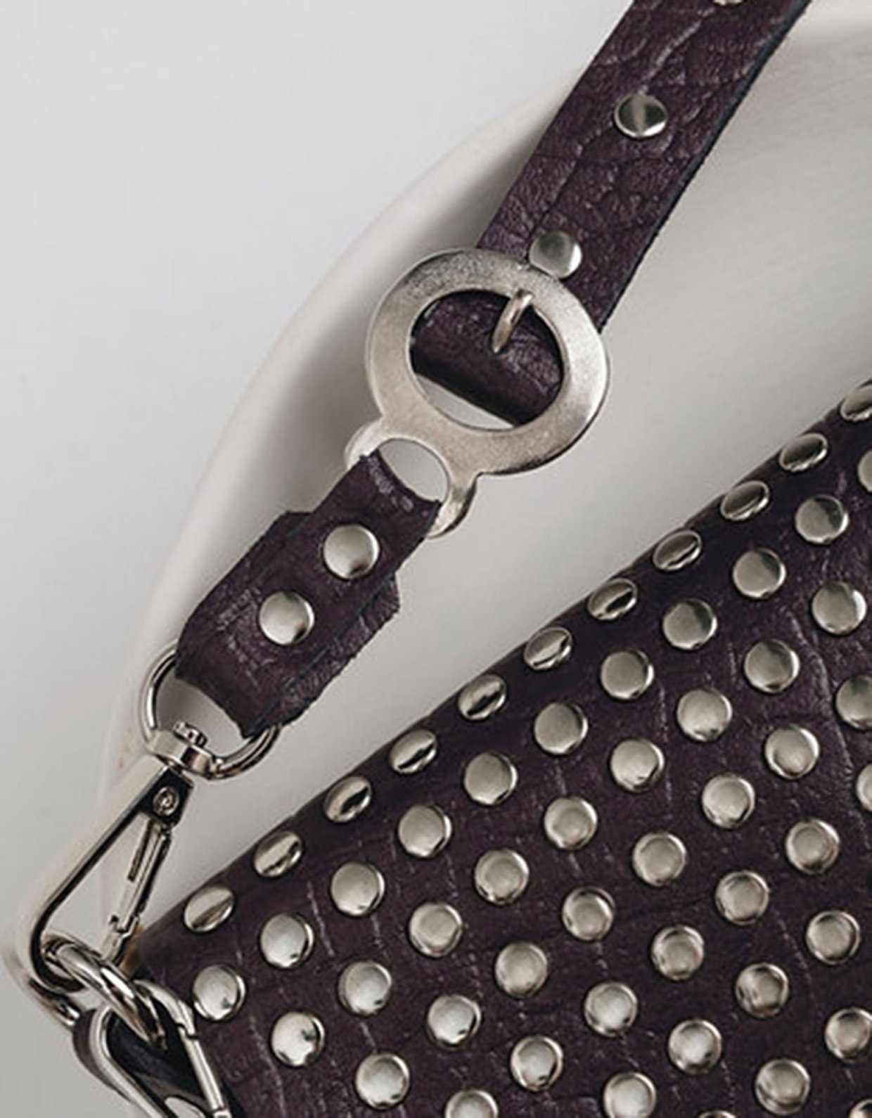 Individual Art Leather Rosemary bag dark plum-nickel