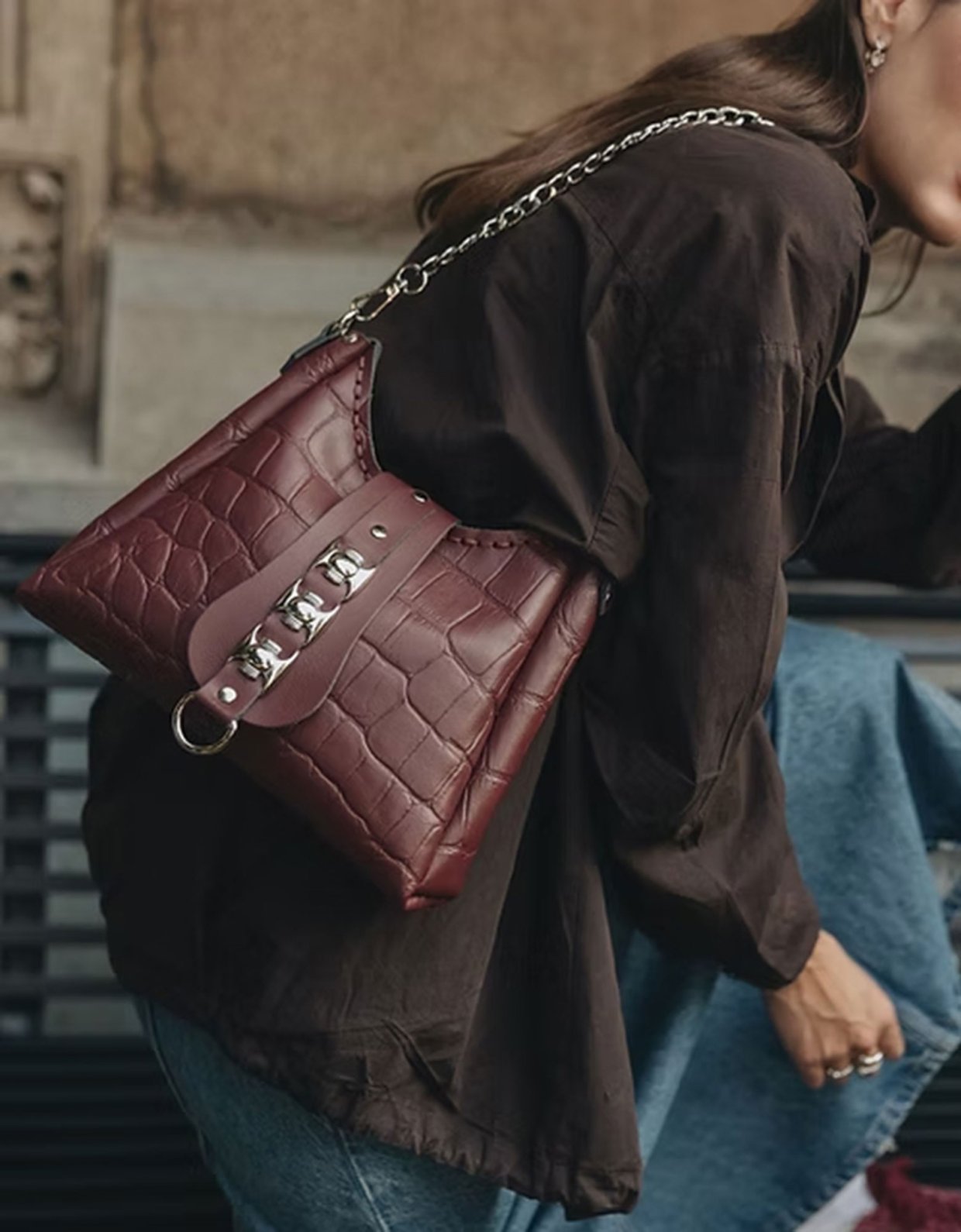 Individual Art Leather Emmalene bag cherry-nickel