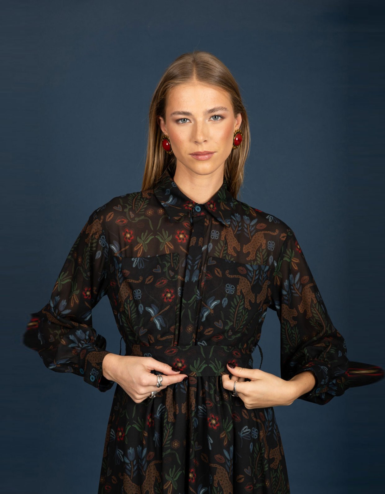 Chaton Ennui chiffon dress
