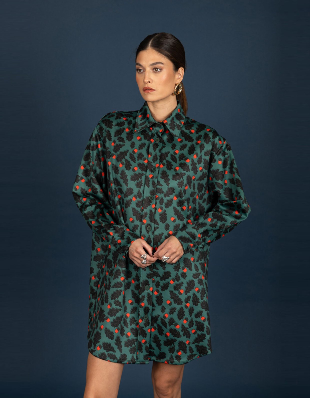 Chaton Diane suede oversize dress