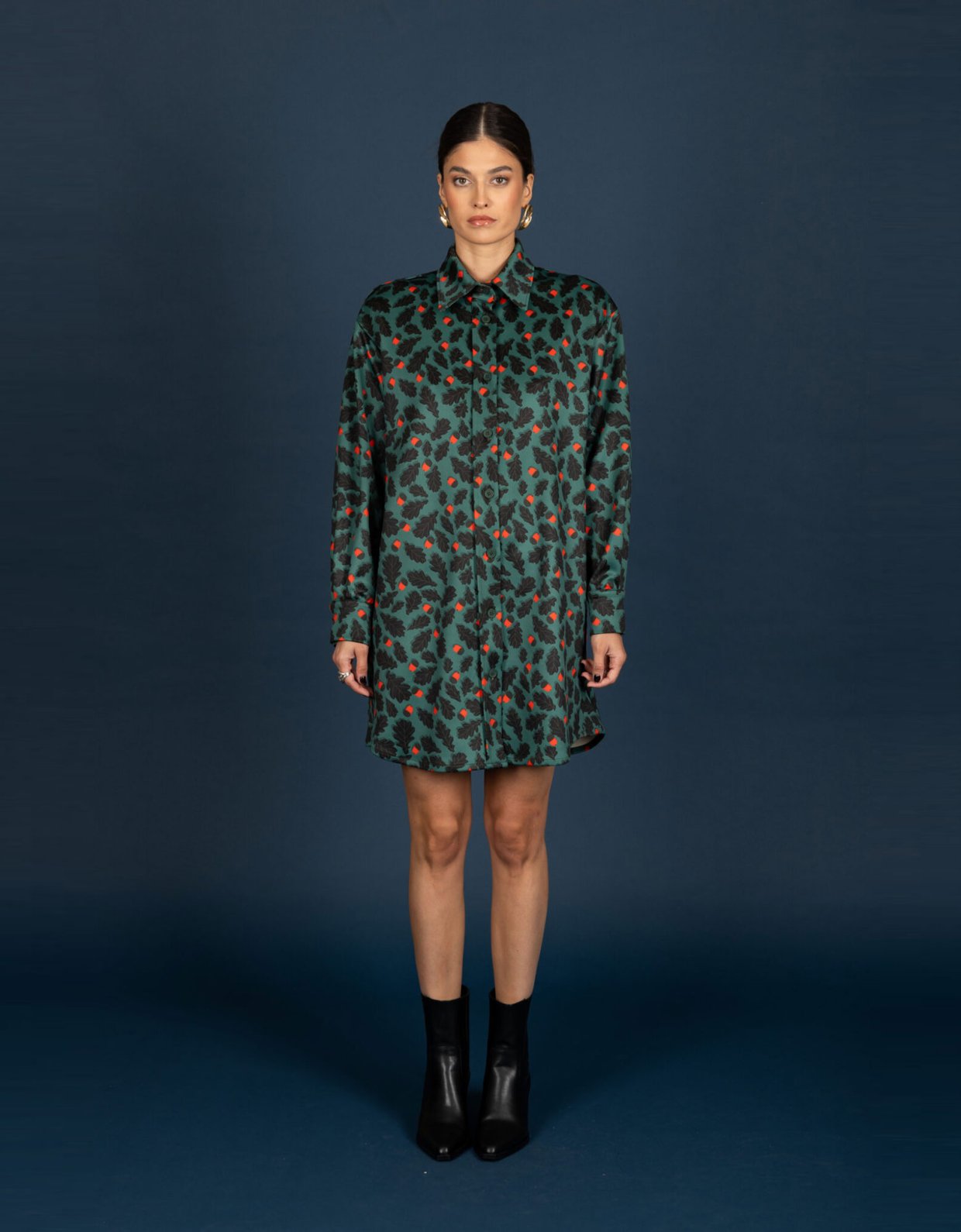 Chaton Diane suede oversize dress