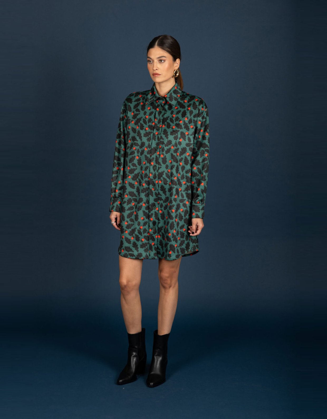 Chaton Diane suede oversize dress