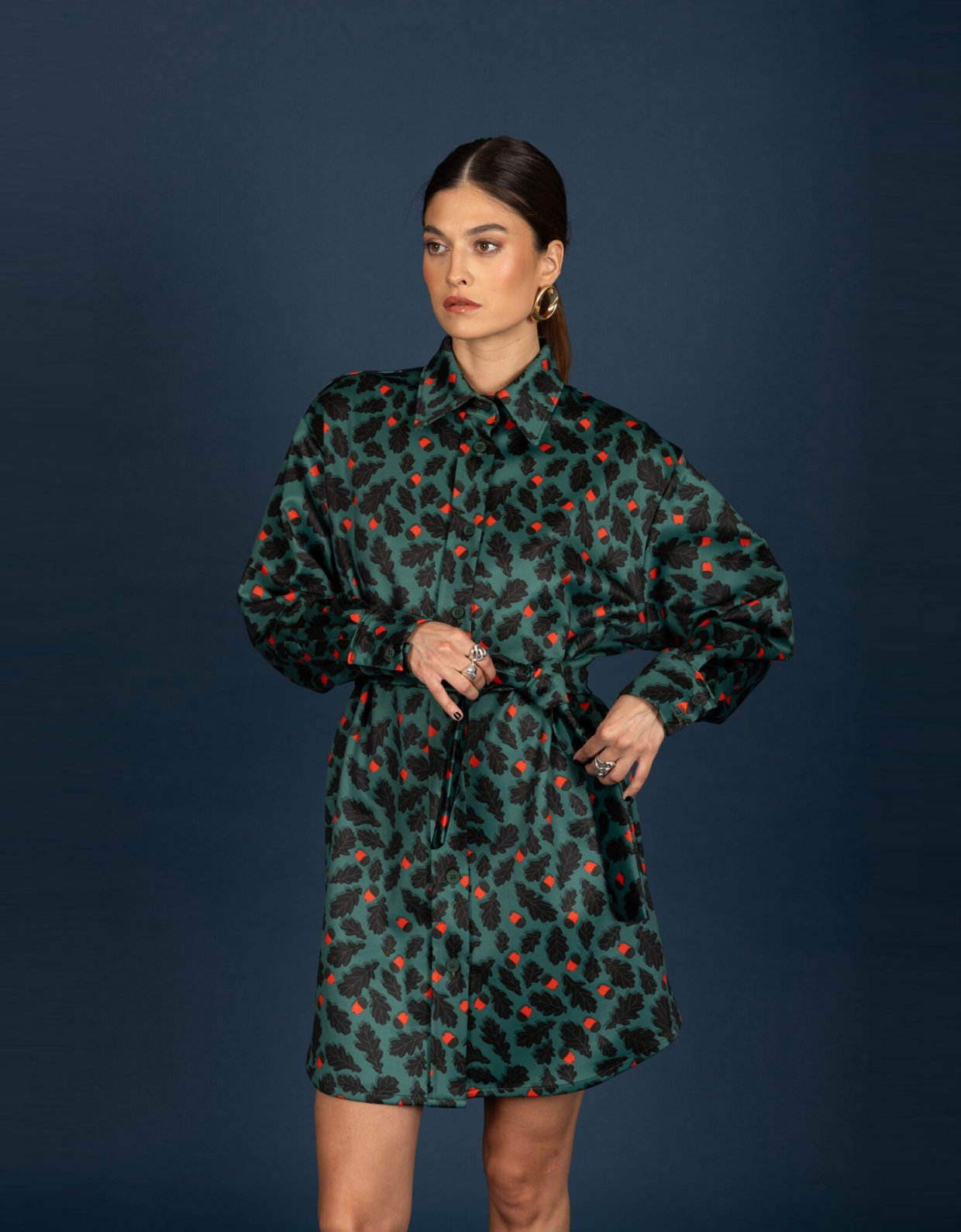Chaton Diane suede oversize dress